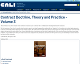Contract Doctrine, Theory and Practice - Volume 3