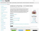 Introduction to Psychology - 1st Canadian Edition