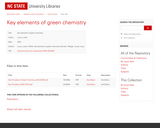 Key Elements of Green Chemistry