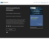 Web Accessibility for Developers