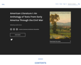American Literature I: An Anthology of Texts From Early America Through the Civil War