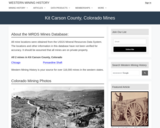 Kit Carson County Mines