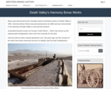Death Valley's Harmony Borax Works
