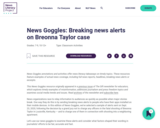 News Goggles: Breaking news alerts on Breonna Taylor case