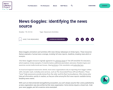 News Goggles: Identifying the news source