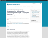 Strategies for Advancing Knowledge Through Copyright Webinar