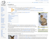 Savannah Cats on Wikipedia