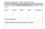 Graphic Organizer: Descriptive Writing