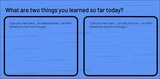 Two Things Exit Slip Templates