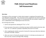 PeBL School Readiness Assessment