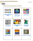 Visual Arts Choice Board: Grade 2