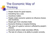 Assignment: Economic Way of Thinking- MC/MB