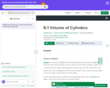 Volume of Cylinders