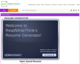 ReadWriteThink Resume Generator