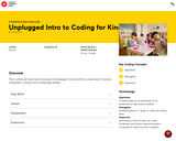Unplugged Intro to Coding for Kindies