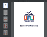 UFLI Sound Wall Materials