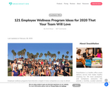 121 Employee Wellness Program Ideas for 2020 That Your Team Will Love