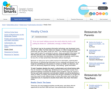 Reality Check Media Smarts: Evaluating Online Resources for Credibility
