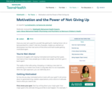 Motivation and the Power of Not Giving Up (for Teens)