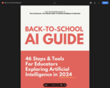 Artificial Intelligence (AI) Back to School Guide