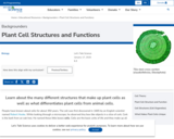 Plant Cell Structures and Functions