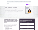Gamified Tax Literacy Course for Students