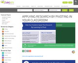 Applying Research by Pivoting in Your Classroom