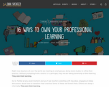 16 Ways to Own Your Professional Learning