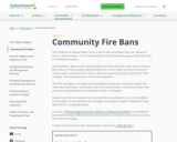 Community Fire Bans