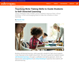 Teaching Note-Taking Skills to Guide Students to Self-Directed Learning