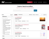 MIT Open Courseware - Free Online Course Materials