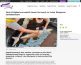 Sask Polytech research team focused on Lake Sturgeon conservation