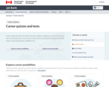 Career Quizzes (from Government of Canada)