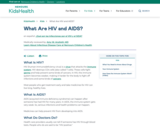 What Are HIV and AIDS? (for Kids)