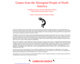 Games from the Aboriginal People of North America