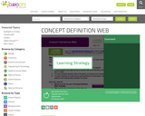 Concept Definition Web - Learning Strategy