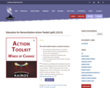 Education for Reconciliation Action Toolkit (pdf) (2015)