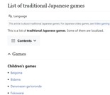 Traditional Japanese Games