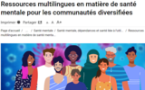 Ressources multilingues en matière de santé mentale pour les communautés diversifiées