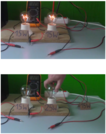 OER-UCLouvain: Vidéo et fiche pédagogique : expérience d’électrocinétique - Ampoules de puissances différentes en série