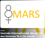 Journée internationale des droits des femmes 7e à 12e année