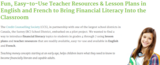 Free Teacher Resources & Financial Literacy Lesson Plans (Leçons offertes en français)