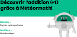 Découvrir l'addition et la soustraction grâce à Météormath - (1e-4e)