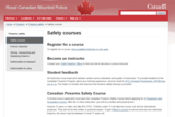 Royal Canadian Mounted Police Safety Courses