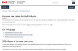 Income tax rates for individuals