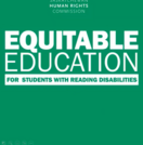 Equitable Education for Students with Reading Disabilities - Recorded Meeting *Human Rights