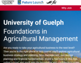 University of Guelph - Foundations in Agricultural Management - FREE Course