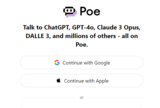 Poe AI Chatbot - Aggregates other AI Bots