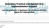 Secondary PAA Implementation Support Resources from the Ministry of Education (SK) (Accounting , CWEX, Financial Literacy, Information Processing, Robotics & Automation)