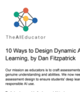 10 Ways to Design Dynamic Assignments for Authentic Learning (AI Proof)